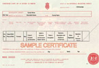 Sample English birth certificate