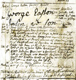 Handwritten parish register page from 1728